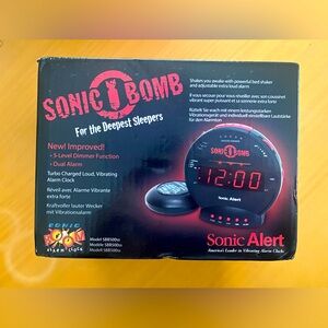 NEW Sonic Bomb Alarm Clock